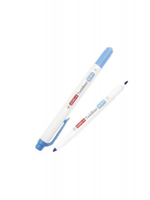 Dong-A Twinliner Soft Fosforlu Kalem Mavi / No.38