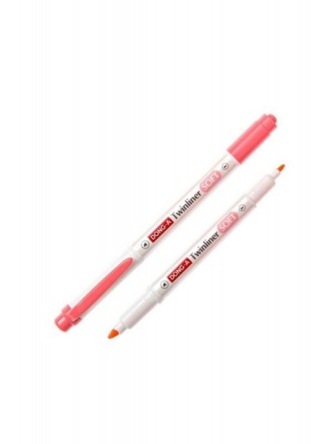 Dong-A Twinliner Soft Fosforlu Kalem Mercan Pembe / No.12