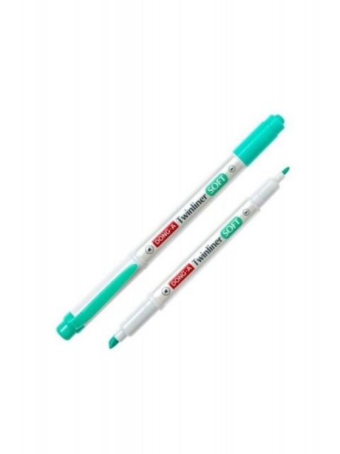Dong-A Twinliner Soft Fosforlu Kalem Su Yeşili / No.55