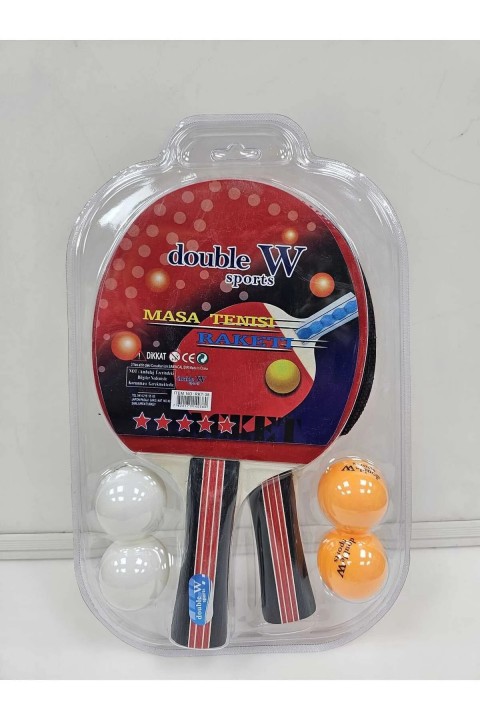 Double W Raket Seti (2 Raket+4 Top) / RKT-38 - 1 Paket