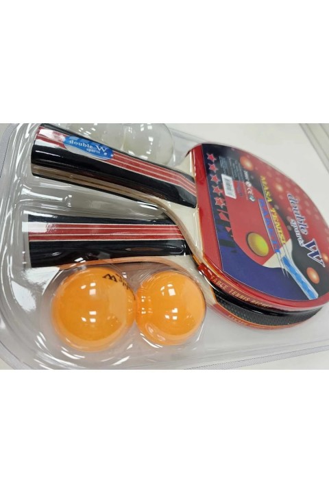 Double W Raket Seti (2 Raket+4 Top) / RKT-38 - 1 Paket