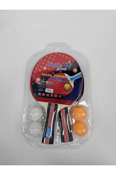 Double W Raket Seti (2 Raket+4 Top) / RKT-38 - 1 Paket