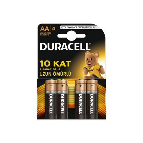 Duracell AA 4 Lü Kalem Pil