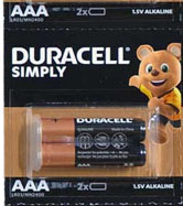 Duracell Pil Simply AAA 2li 1.5 Volt Alkaline