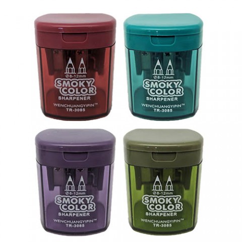 E&D Art Smoky Colors Çift Gözlü Hazneli Kalemtraş - 1 Adet / 3085
