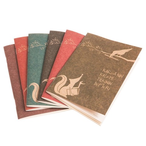 E&D Art Tosbaa Bir Varmış Bir Yokmuş Gezi Defteri 6'lı Cep Boy Defter Seti / B57
