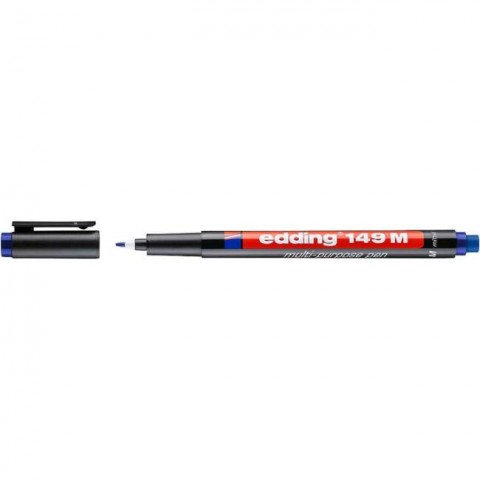 Edding 149-M Asetat Kalemi Silgili Mavi 1 Adet