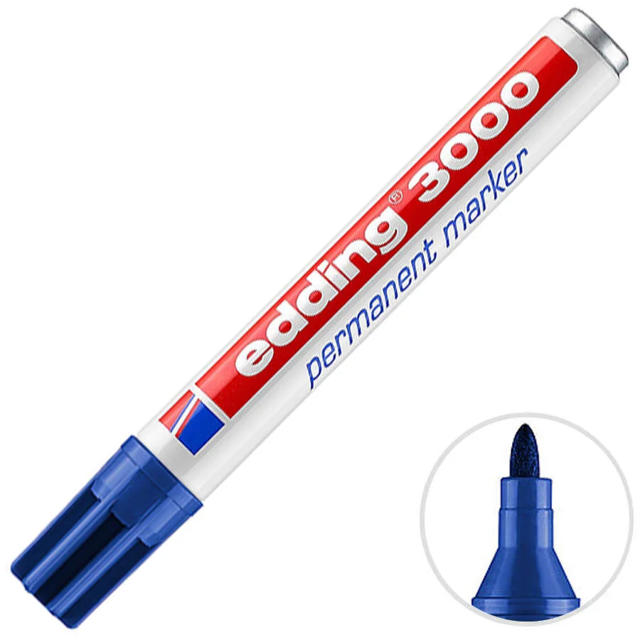 Edding 3000 Permanent Marker Mavi