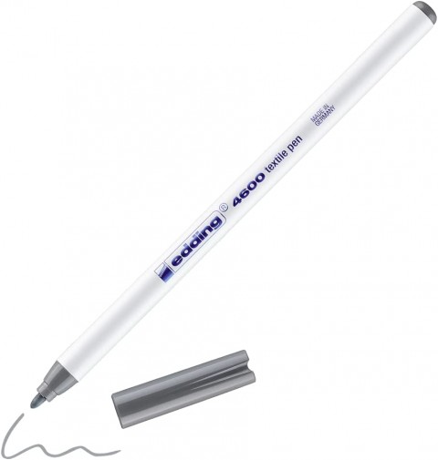 Edding 4600 1.0mm Tekstil Kumaş Kalemi Gri / 012