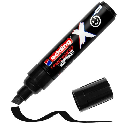 Edding 6900 X Multi Marker 2-10mm Kesik Uç 2'li Set - Siyah & Beyaz / 4-6900-2-1
