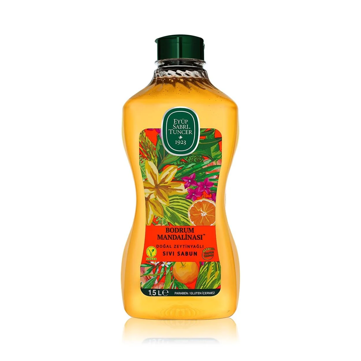 Eyüp Sabri Tuncer 1.5lt Bodrum Mandalinası Doğal Zeytinyağlı Sıvı Sabun /