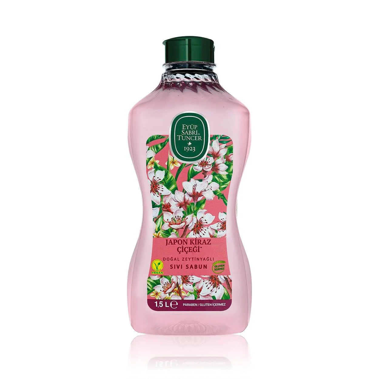 Eyüp Sabri Tuncer 1.5lt Japon Kiraz Çiçeği Doğal Zeytinyağlı Sıvı Sabun /