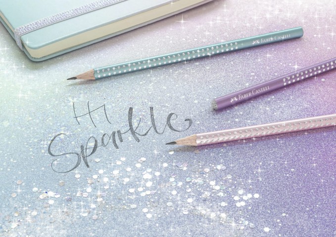 Faber Castel Grip 2022 Sparkle Kurşun Kalem Pembe / 1 Adet