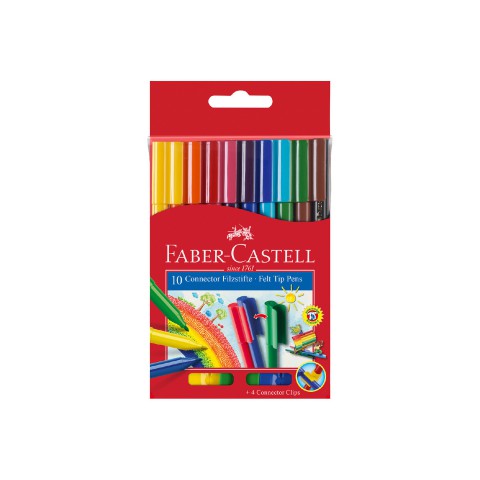 Faber Castell 10'lu Eğlenceli Keçeli Kalem