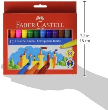 Faber Castell 12'li Jumbo Keçeli Boya Kalemi