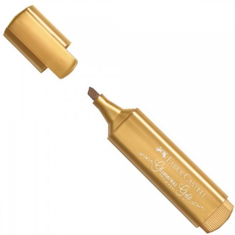 Faber Castell 1546 Metallik Fosforlu Kalem Gold