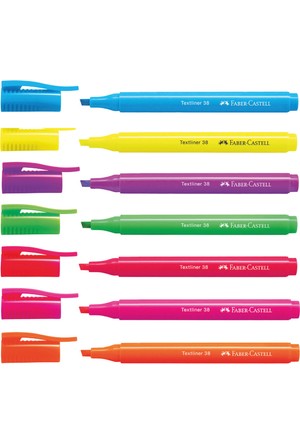 Faber Castell 38 Kalem Tipi Fosforlu Neon Yeşil / 1 Adet