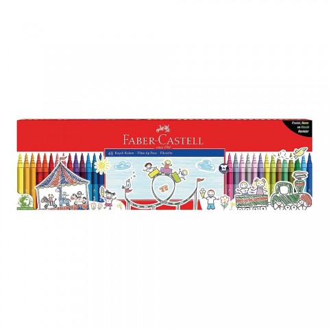 Faber Castell 48'li Klasik Keçeli Boya Kalemi Seti / 5062000015000