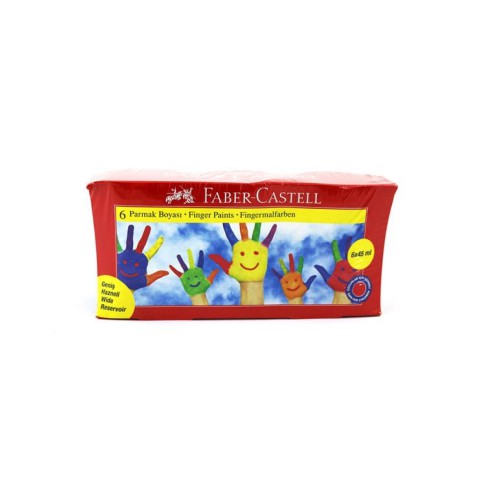 Faber Castell 6x45ml Parmak Boyası Ana Renk /