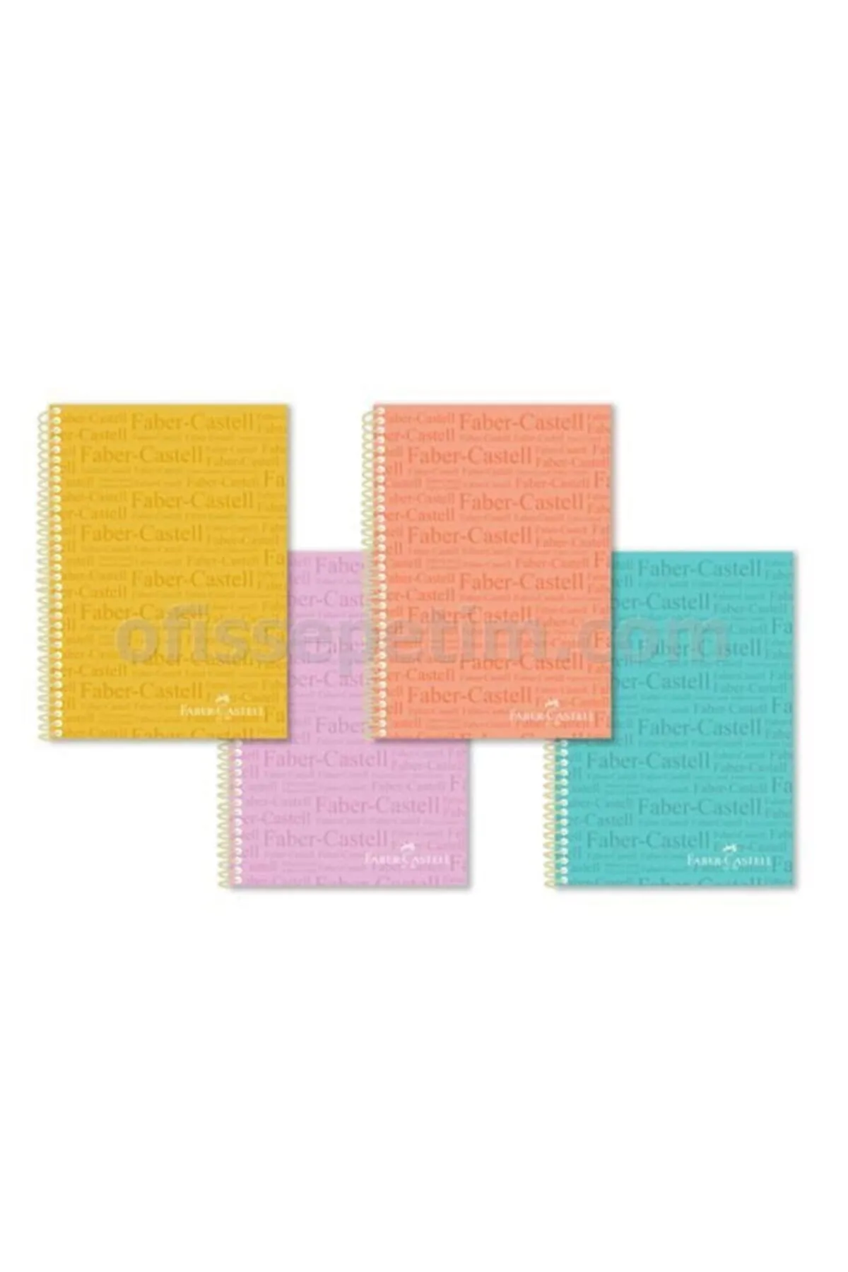 Faber Castell A4 120yp Asortili Spiralli Not Defteri Düz / C17 Faber Castell A4 120yp Asortili Spiralli Not Defteri Düz / C17
