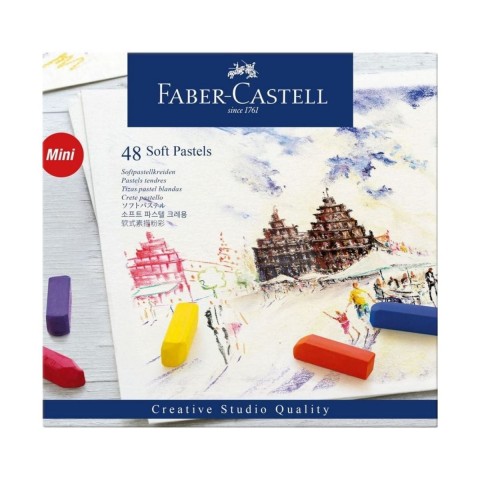 Faber Castell Goldfaber Creative Mini Soft Pastel 48'li Toz Pastel Boya Seti /