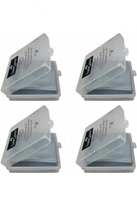 Faber Castell Gri Hamur Silgi - 4 ADET