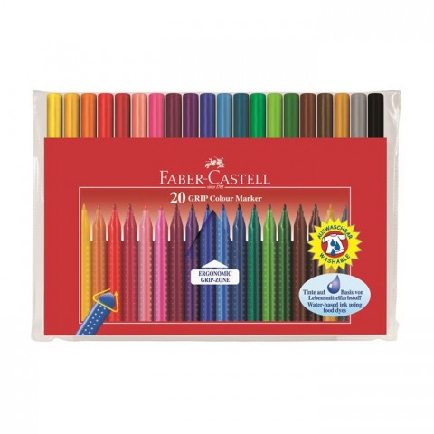 Faber Castell Grip 20'li Keçeli Kalem /