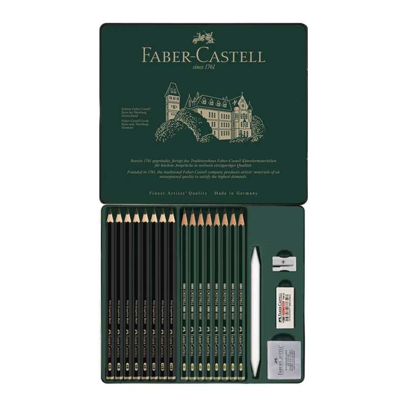 Faber Castell Pitt Graphite & 9000 Seri 20'li Dereceli Kalem Seti