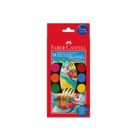 Faber Castell Ø 30 Mm 21 Renk Büyük Boy Sulu Boya / 5292125021