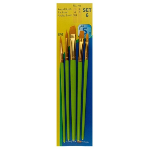 Fanart Academy 500 Dove 5'li Fırça Seti Set 6 / 7500.S6