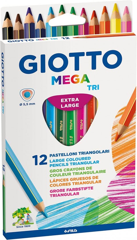 Gıotto Mega Tri 12li Kutu Kuru Boya / 22060