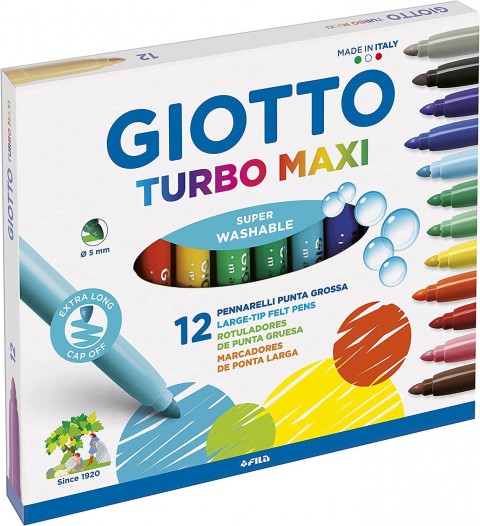 Giotto Turbo Maxi 12'li Keçeli Kalem / 454000