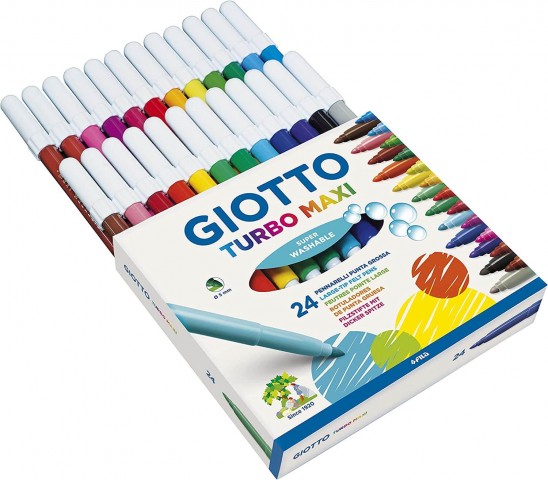 Giotto Turbo Maxi 24'lü Keçeli Boya Kalem Seti / 455000