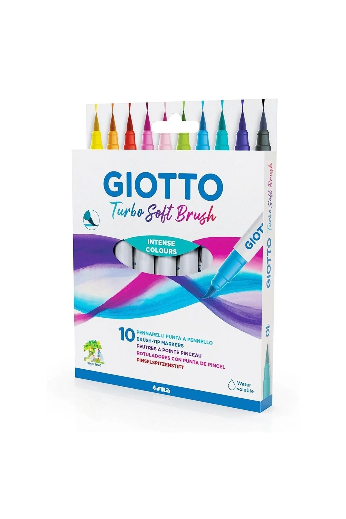 Giotto Turbo Soft Brush 10'lu Fırça Uçlu Kalem Set / 426800