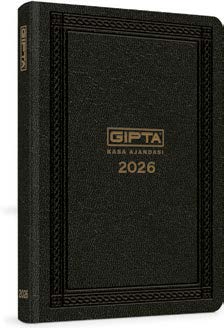 Gıpta 2026 17x24cm Dikişli Kasa Ajandası / TCK-111