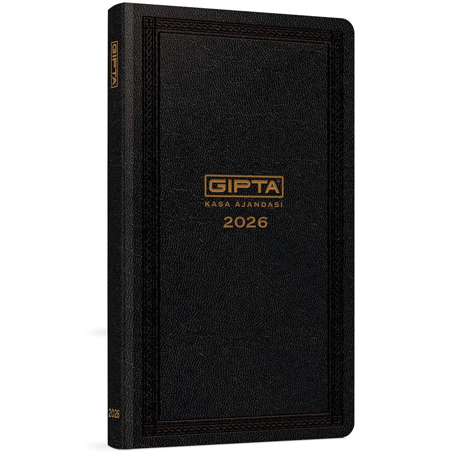 Gıpta 2026 17x33cm Ticari Ajanda Dikişli Sert Kapaklı / 118-TCK