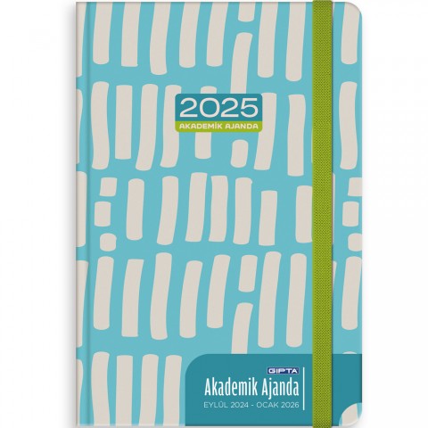 Gıpta Akademik Ajanda Haftalık, 17x24cm, 224 yp Karışık Desen
