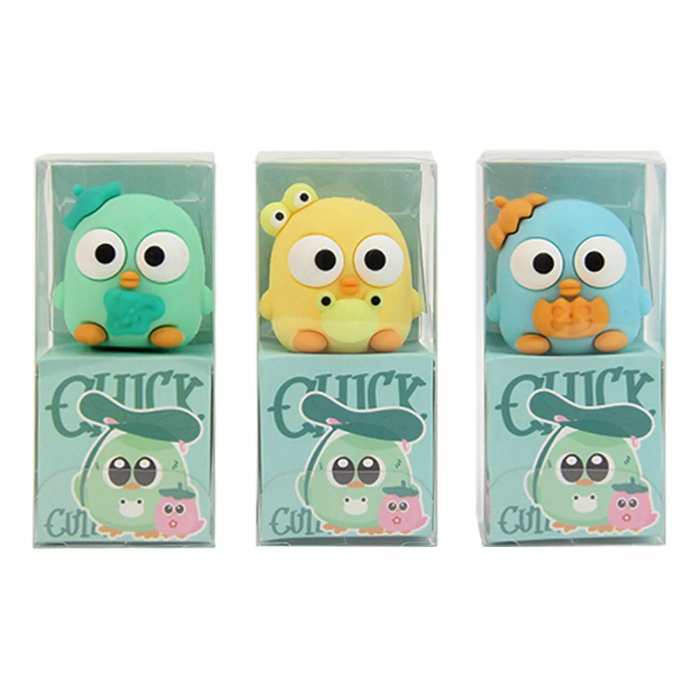 Gıpta Kids Chick Cute 3D Kalemtraş Civciv - 1 Adet /