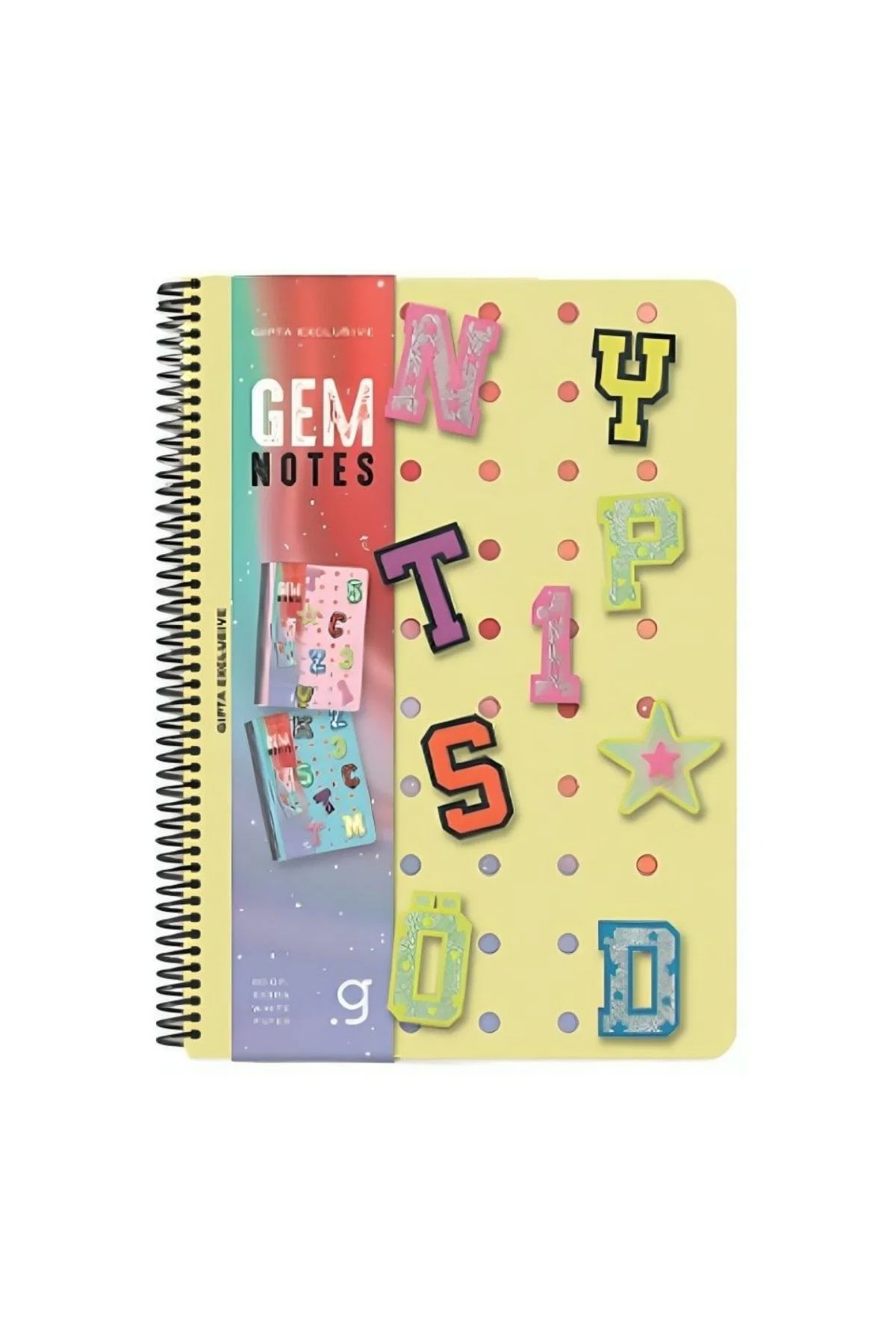 Gıpta Gem Notes A5 80yp Spiralli PP Kapak Çizgili Defter
