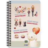 Gıpta Mono Plan Planlayıcı, Sert Kapak, Spiralli, 17x24 96yp