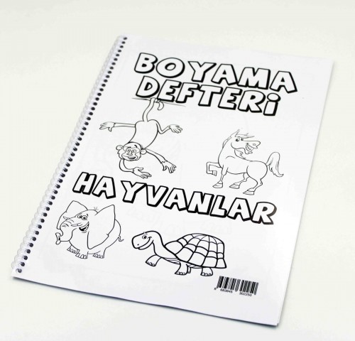 Hayvanlar Temalı Eğlenceli Boyama Kitabı, Resim Defteri