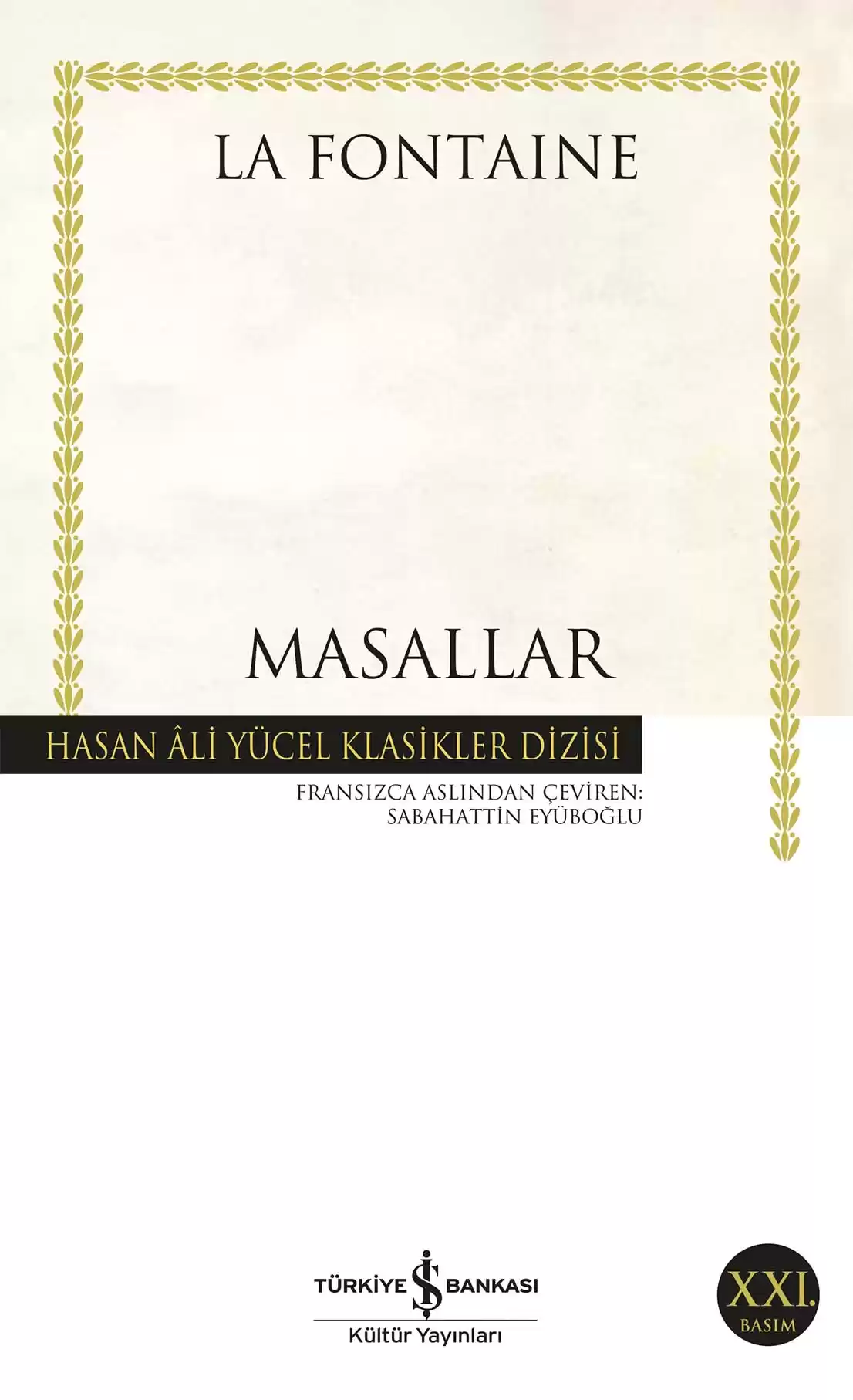İş Bankası Kültür Yayınları Masallar - La Fontaine