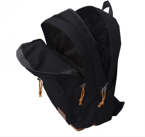 Jacbag Campus İki Bölmeli Deri Tabanlı Sırt Çantası Mor