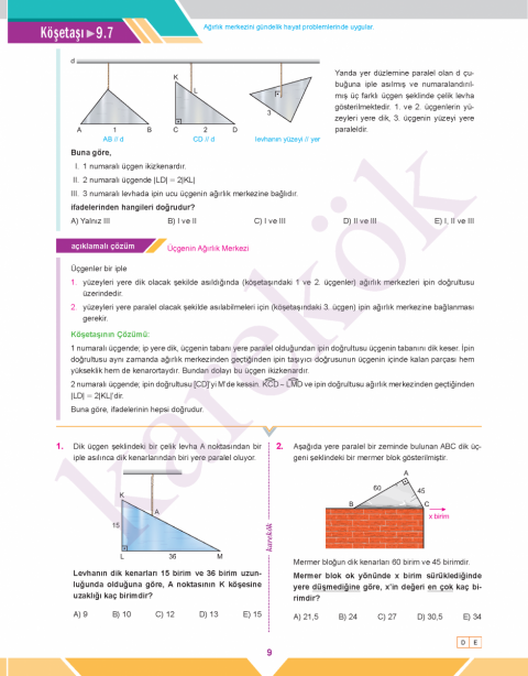 Karekök Yayınları TYT Geometri 1. Kitap MPS