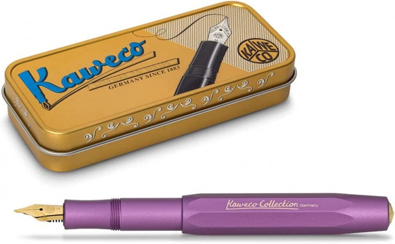 Kaweco Al Sport Collection Dolma Kalem, Metalik Mor, EF Uç / 10002126