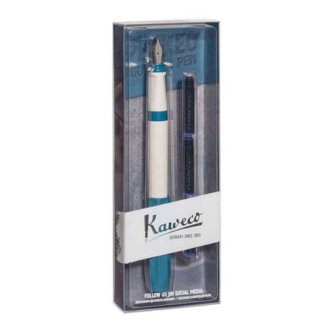 Kaweco Parkeo Dolma Kalem Set Krem/Turkuaz M Uç / 10002252