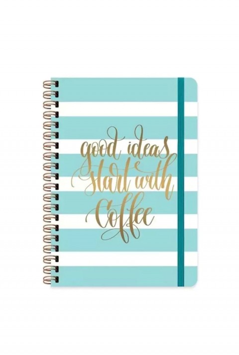 Keskin A5 Spi.sert Kapak Düz Defter 80yp.daıly Notes Muse-good Ideas Start / B47