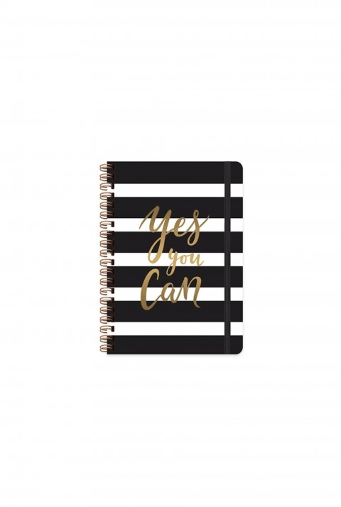 Keskin A5 Spi.sert Kapak Düz Defter 80yp.daıly Notes Muse-yes You Can  / B 47