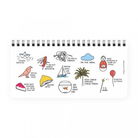 Keskin Color 2022 HİSLİ ŞEYLER Haftalık Ajanda + Tarihsiz Mavİ Planner (O İŞ BENDE + AKIŞINA BIRAKTIM)