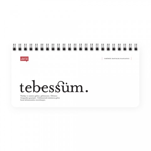Keskin Color Lugat 365 Spiralli Tarihsiz Haftalık Planlayıcı - Tebessüm